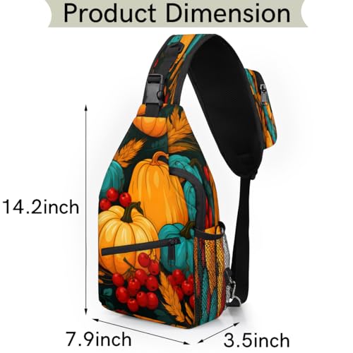 Mochila tipo bandolera azul para viaje y senderismo miniatura 2