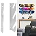 Focket Skateboard Wall Mount, 3 Tier Horizontal Acrylic Display Rack Versatile Anti Scratch Skateboard Hanger with Installation Tool Sets, for Longboards Snowboards