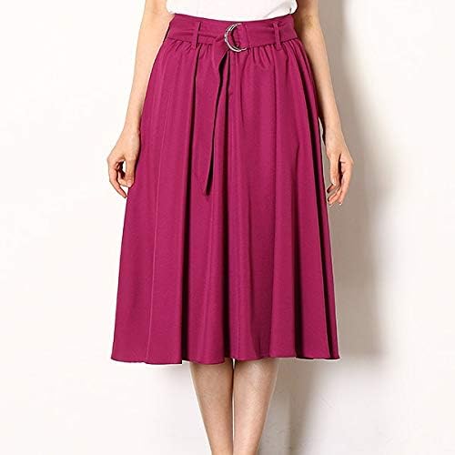 Amazon イング Ingni Dカンサッシュ付ツイルミディスカート パープル ピンク M スカート 通販