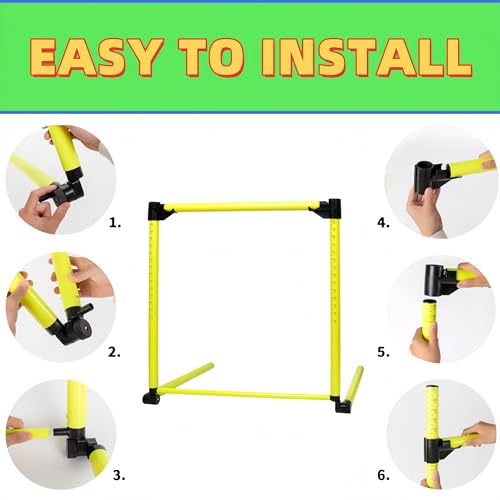 image for CTYYPYUYU Adjustable Height Hurdles Training Equipment, 3Pcs Practice 