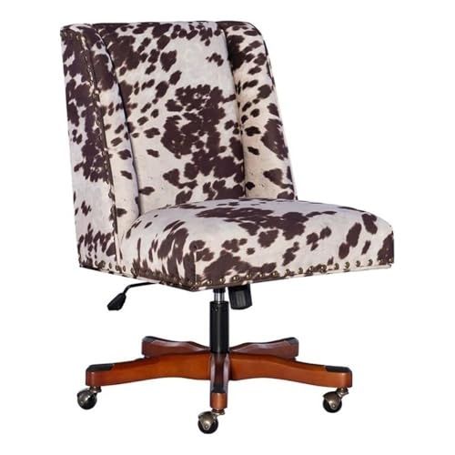 Riverbay Furniture 37.5" H Fabric & Wood Office Chair with
