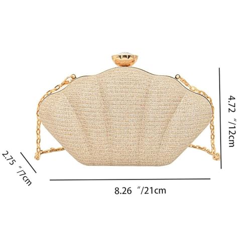 Bolsa Clutch de Concha para Mujer Versátil miniatura 2