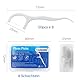 Zahnseide Sticks 400er Pack – Einwegzahnseide Dental Floss Interdental Reinigung mit Zahnstocher & Reiseetui, Y-Form Design für Familien, Hotel & Reisen (Plaque & Speisereste entfernen)