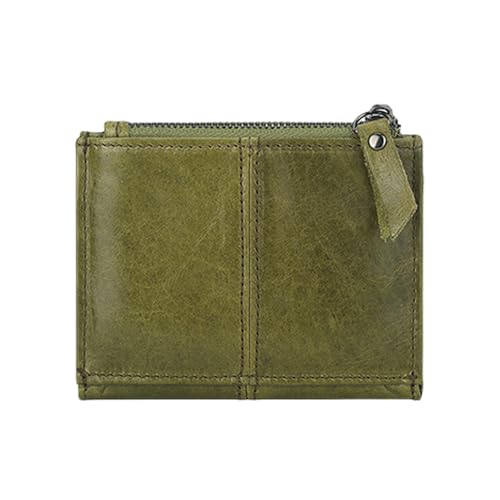 Functional PU Leather Wallet with Blocking and Coin Pocket for Travel Business Fashionable Coin Purse Card (Green)2