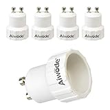 1.Convertible: (Adapter GU10 auf E14) Mit diesem E27-Sockel konverter können Sie mehr Lampen auswählen, um sie an Ihre Leuchte oder Basis anzupassen, anstatt Ihre Leuchten durch eine neue zu ersetzen.