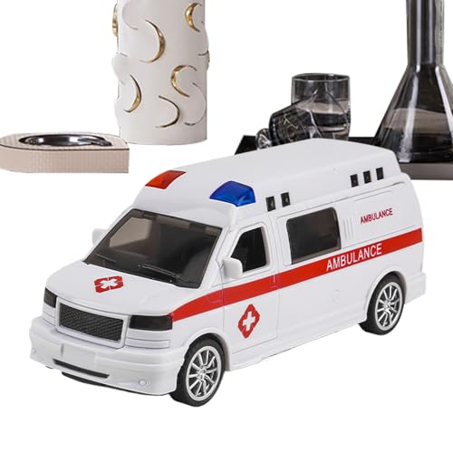 Genérico Educativo para Coordinación -Mano – Coche Juguete para, Coche de Ambulancia Juguete con Luces Y | para Cumpleaños Jardín Sala Niños Niños Niños Estudiantes