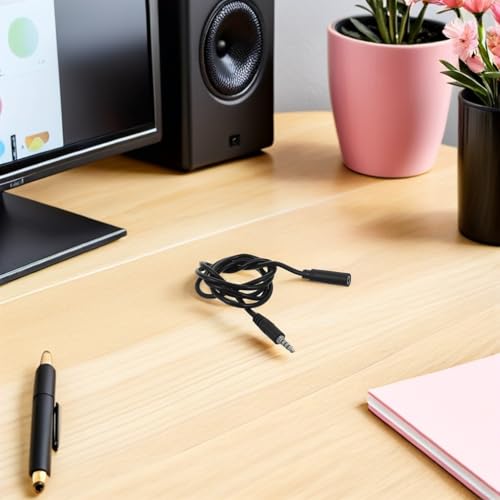 Cable extensor de auriculares para reuniones virtuales y oficinas eficientes de 5 piezas 6
