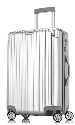 20 pollici portano sul bagaglio leggero Hard Shell ABS 4 ruota Spinner valigia moda leggera bagagli 4 ruote duro caso valigie cabina Bianca29