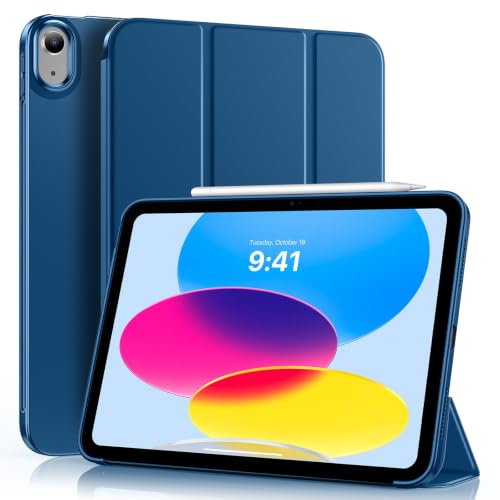 MoKo Hülle für iPad (A16) 11./10. Generation (2025/2022), Grau Blau – Ansicht 1