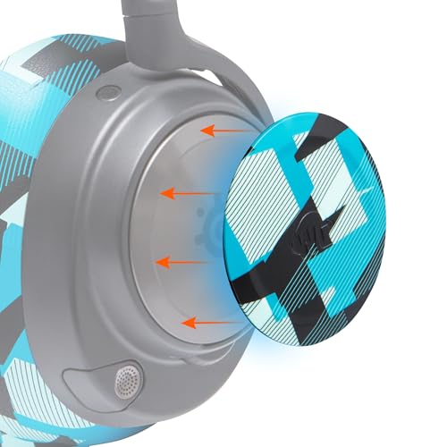 WC Side Plates for Arctis Nova Headsets, by Wicked Cushions | Compatible con Arctis Nova Pro Wireless/Pro Wired/Nova Elite/Nova 7 / 7X / 7P | Cyan Prism