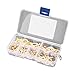 Produktbild LouiseEvel215 150PCS runde Ansätze Ringkabelschuhe Kupfer Crimp Lug Kabelverbindungsstück-Draht-Ring-Terminals und Stecker Kit M3 M4 M5 M6 M8 M10