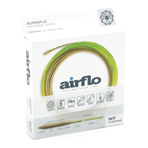 AIRFLO Ridge 2.0 Superflo Universal Taper Float Fly Line 5 wt Olive/Chartreuse