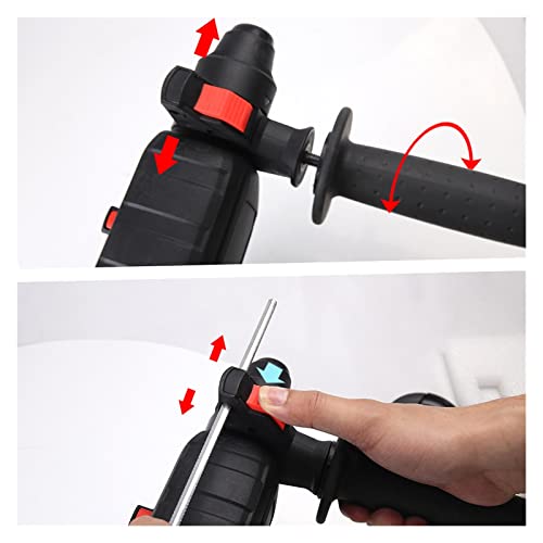 TEMSOOM Allsome Elektro-Schlagbohrmaschine, Bohrhammer, bürstenloser, kabelloser Bohrhammer, kompatibel mit 18-V-Makita… – Bild 4