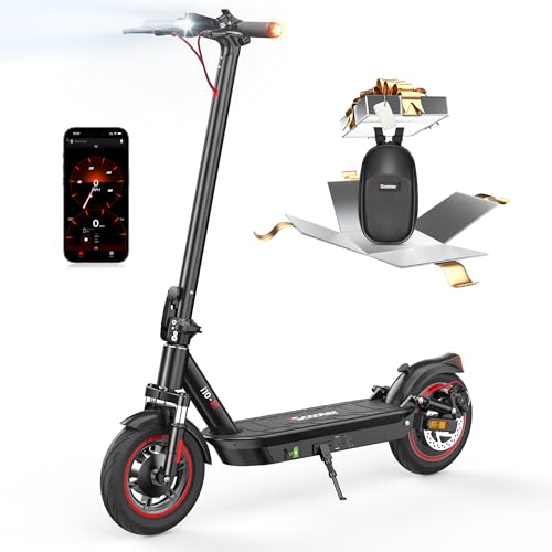 iScooter i10 Electric Scooter Adults, 25MPH Top Speed & 28 Miles Max Range, Foldable Commuting Electric Scooter with APP & Turn Signals and Storage Bag