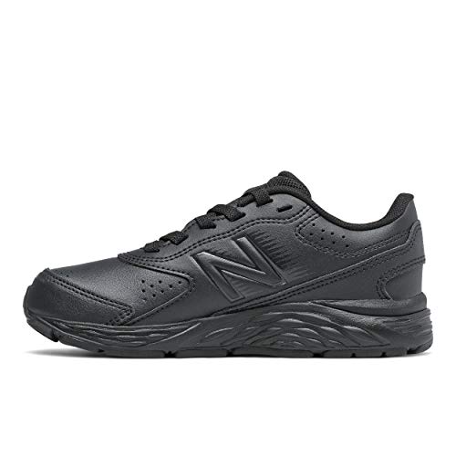 New Balance unisex child 680 V6 Lace-up Running Shoe, Black/Black, 3 Little Kid US