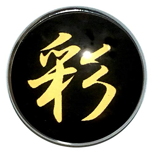 ピンバッジ 名前 漢字 彩 文字 ピンバッチ 直径20mm