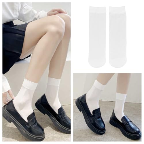 Image of Women's 50D Ankle High Sheer Stocking Socks | 50D, Reinforced Toe, Strechty Top Band, Breathable, Silky Smooth, Box Packing