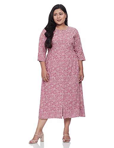 Image of Women's Rayon A-Line Midi Dress