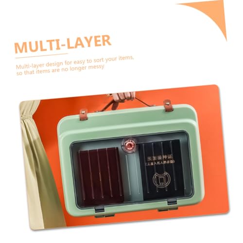 Papiers de Voyage Bien Rangés avec le Sac Multi-Couches Vert Uonlytech Portable