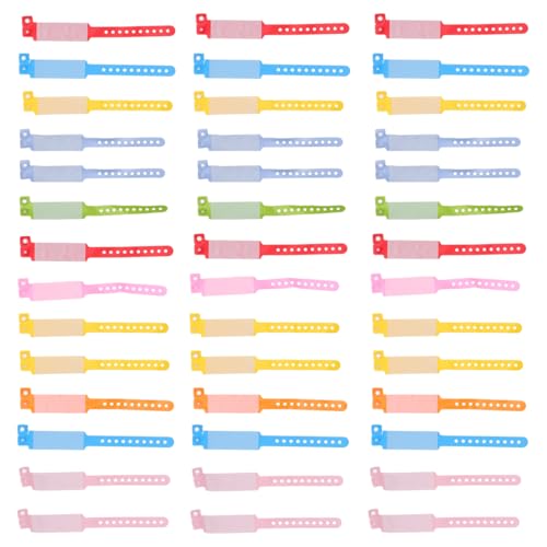 DIYEAH - DIYEAH PVC Wristband Adjustable Anti-Loss Identification Bracelet Waterproof Safety Band for Kids Outdoor Activities School Hiking Summer Camp