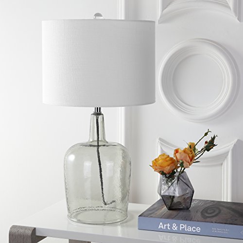 Lámpara de mesa LED con vidrio gris ahumado de 26 pulgadas miniatura 6