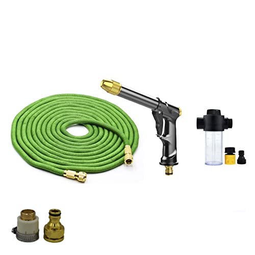 Tuyau d'arrosage extensible ISCBAFYX anti-nœud 100 FT pour pistolet de lavage haute pression
