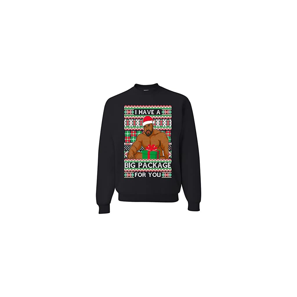 I have a Big package Funny Ugly Christmas Sweater Unisex Crewneck
