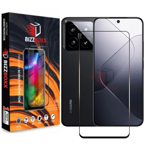 Image of Premium Screen Protector | Xiaomi 14 5G | Mi 14 | Tempered Glass Guard | Anti Static | Full Screen Coverage-Edge to Edge | 9H Hardness | With Easy Installation Kit (Pack of 1)