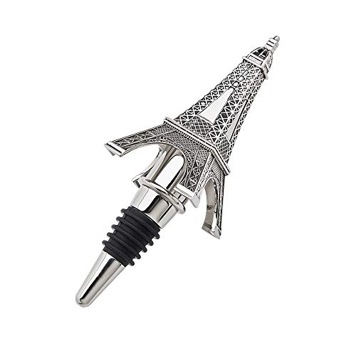 Godinger Silver-tone Metal Eiffel Tower Design Bottle Stopper