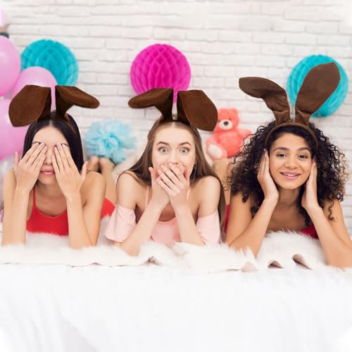 XNIVUIS 2 Stück Hundekostüm,Welpe Hundekostüm inkl. Hundeohren Stirnband und Schwanz,Dackel Kostüm,Hundekostüme für Kinder Cosplay Halloween Geburtstag Karneval Kindershow(Braun)