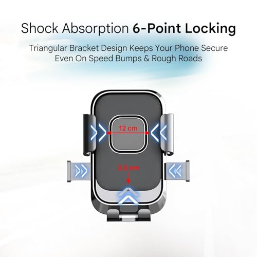 Image of PerfX 360 Rotatable Bike Phone Holder with Quick Lock System, Heavy Duty Anti-Slip Handlebar Mobile Mount, Shockproof Secure Cradle for Bicycle, Motorcycle, Scooter, All Smartphones (AN-088)