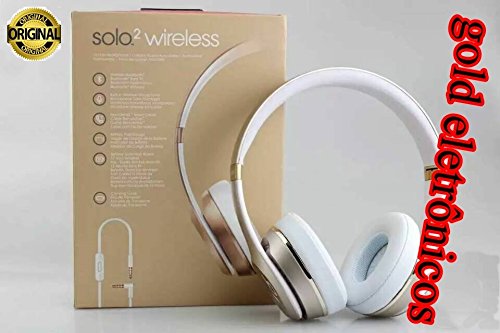 Fone de Ouvido Headphone Beats Solo 2 Wireless Dourado Special