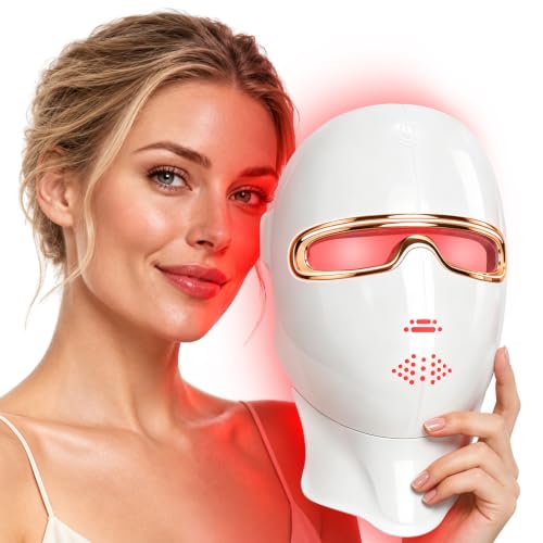 Red Light Therapy Mask for Face, 850nm NIR Treats Acne Wrinkles DROPS TO - image 1