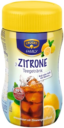 Krüger Teegetränk Zitrone 8 Liter Ergiebigkeit (1 x 400 g Dose)