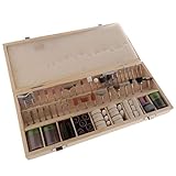 Enthält umfangreiches Werkzeugzubehör zum Schleifen, Schleifen, Schärfen, Polieren, Gravieren, Bohren, Reinigen, und erfüllt damit Ihre verschiedenen Anforderungen für den Heimgebrauch.