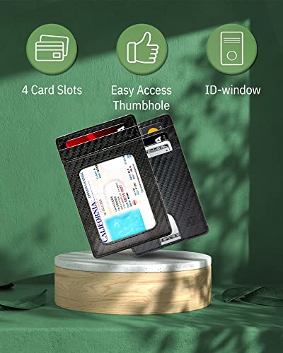 Access Denied Slim Minimalist Wallets For Men - Vegan Leather Front Pocket Thin Mens Wallet RFID Credit Card Holder Gifts For Men4