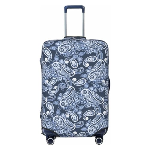 Paisley Pattern No.90130 Luggage Cover Protector Anti-Scratch Washable Fits 18-32 Inch Luggage-Medium