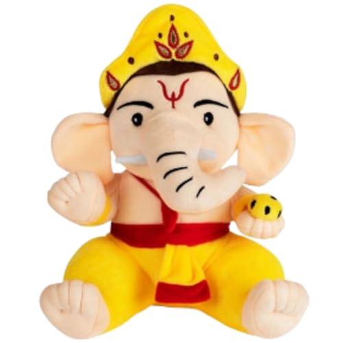 Image of Box Mantra Chanting Baby Ganesha (Small - 30 CM) | Musical Soft Plush Toy | Best Gift for Infants, Toddlers & Babies