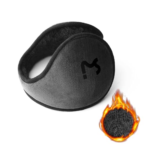 Figarge Ohrenschützer Winter Warme Plüsch Weiche Ohrenschützer Winter Fleece Ohrenwärmer Stirnband für Herren Damen Ohrenwärmer für Radfahren, Skifahren, Laufen (Grau)