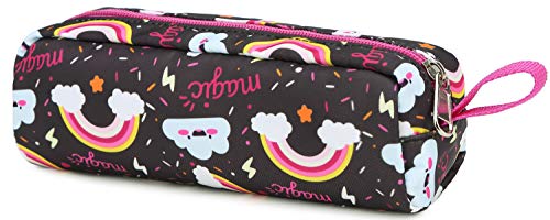 Meisohua Sac à Crayons à Double Fermeture à glissière pour Sac de Rangement pour stylos pour Enfants (Brun foncé)