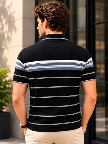 Image of GODFREY Half Cotton Polo T Shirt for Man with Pocket - Regular Fit Mens Collar Tshirt
