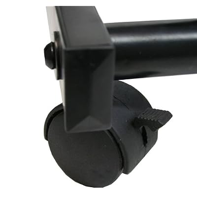 American Sound Connection 5 Guitar Rolling Cart Stand Pro Audio Stage, Studio or Display Rubber Divider Electric or Acoustic Guitar Holder