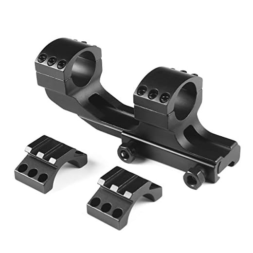 MIZUGIWA 1 inch Cantilever Flat Top Weaver Forward Reach Dual Ring Rifle Scope Mount