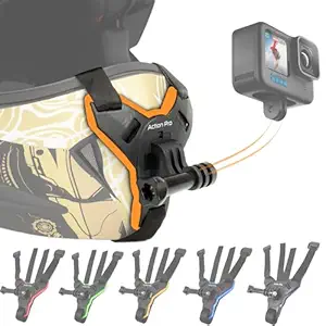 Action Pro Made in India Helmet Chin Mount Strap Compatible with Gopro-13/12/11/10/9/8/7/6/5/4/SJCAM/DJI/Insta-360 and All Action Camera