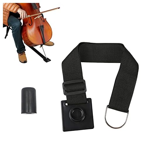 Cello Endpin Tapón de cierre con correa antideslizante - Violoncello Endpin Holder y protector con esponja antideslizante