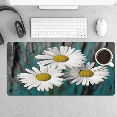 Daisy Flowers Desk Pad Grande con Base Antideslizante miniatura 5