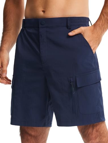 Image of Libin Men's Hiking Cargo Shorts with Zipper Pockets