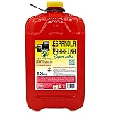 Parafina para Estufas 20l sin Olor Líquida SUPER EXTRA, Combustible Líquido Garrafa 20 Litros Inolora, Queroseno para Estufas Portátiles de Mecha y Electrónicas, para Casa e Interior, Española