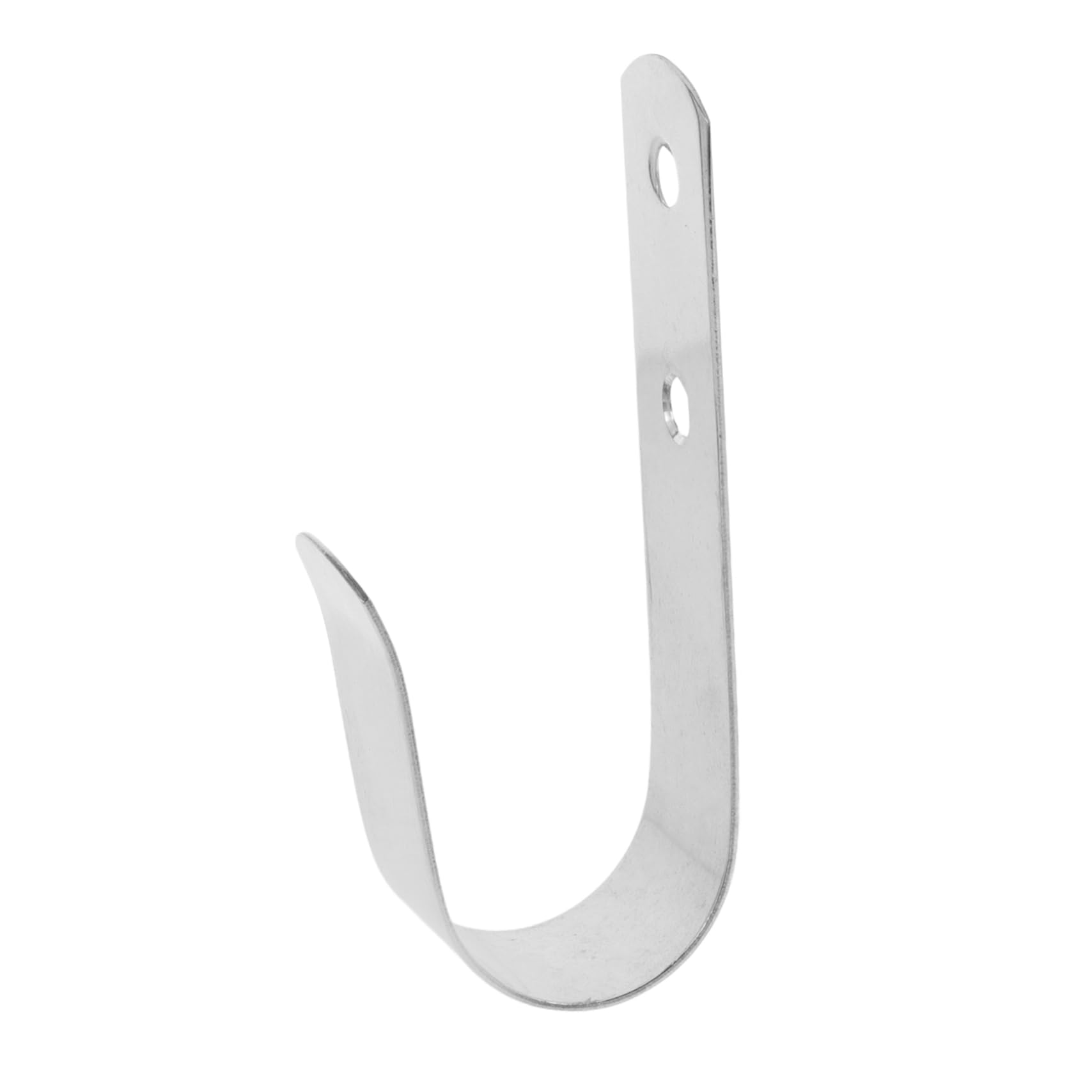 Stainless Steel Life Ring Hanger Rack - Small Size, Space-Saving Life Buoy Bracket for Boats Secure Hook, Silver, 10.70X5.50X2.50CM