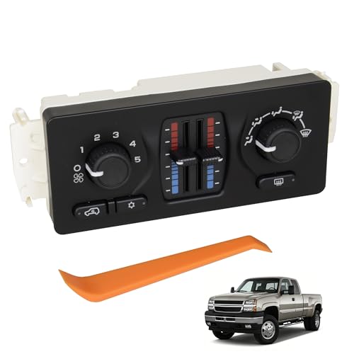 Yongtoparts Climate Control Module 599-210XD A/C Control Panel Compatible with Chevrolet Silverado Suburban 1500 2500 3500 Avalanche Tahoe Trailblazer GMC Envoy Sierra Yukon Replace OE 10370033